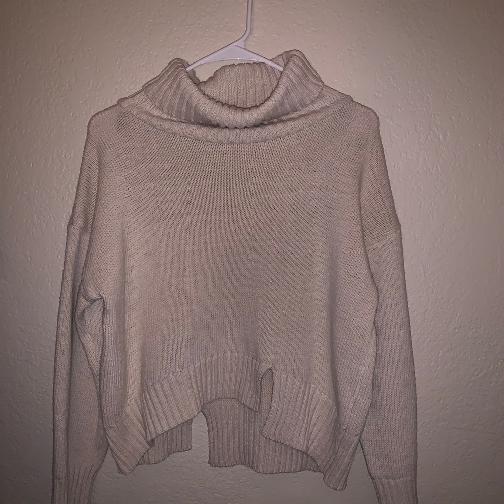 Beige Turtleneck